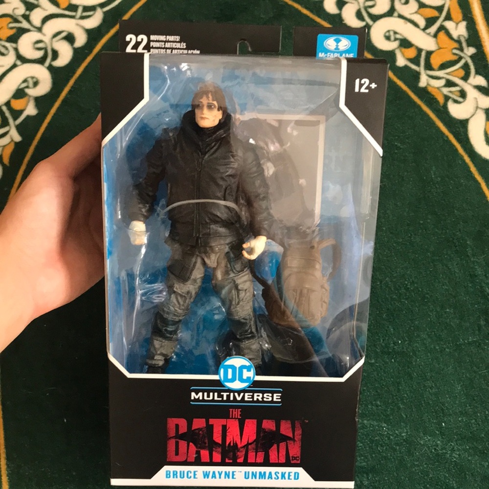 DC Multiverse Bruce Wayne Unmasked Action Figure - Black and Blue